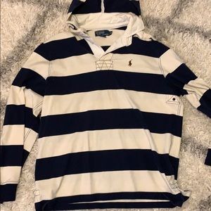 Ralph Lauren hooded rugby shirt